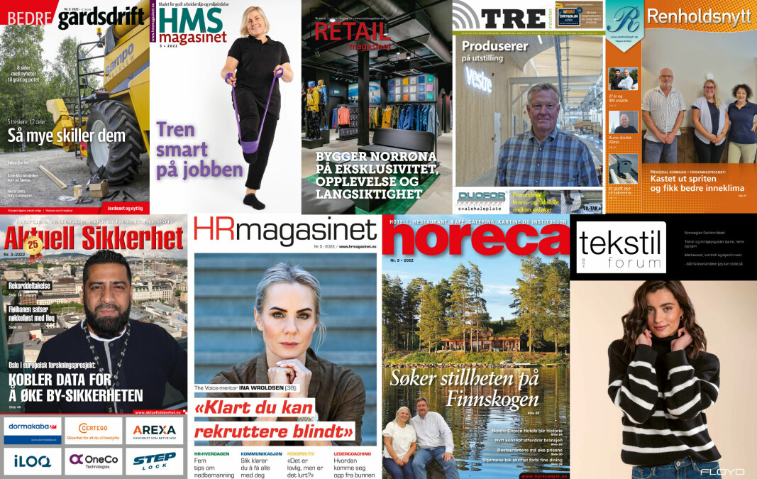 Ask media as er et av Norges ledende fagpresseforlag.Vi produserer og utgir ni fagblader og ni nettsider.